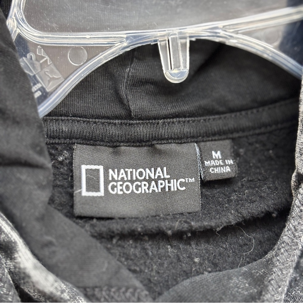 National Geographic Black and Gray Tie-Dye Hoodie Adult Unisex M New Mexico logo - Picture 7 of 10